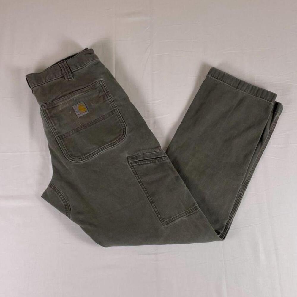 Carhartt Carpenter Pants | Sage Green Duck Canvas | 33 x 32